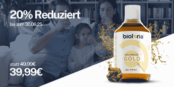 Kolloidales Gold Banner Bioleria