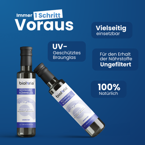 Bioleria® 3x Schwarzkümmelöl - ungefiltert- 250ml